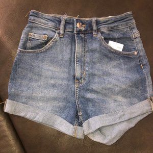 High waisted denim H&M shorts